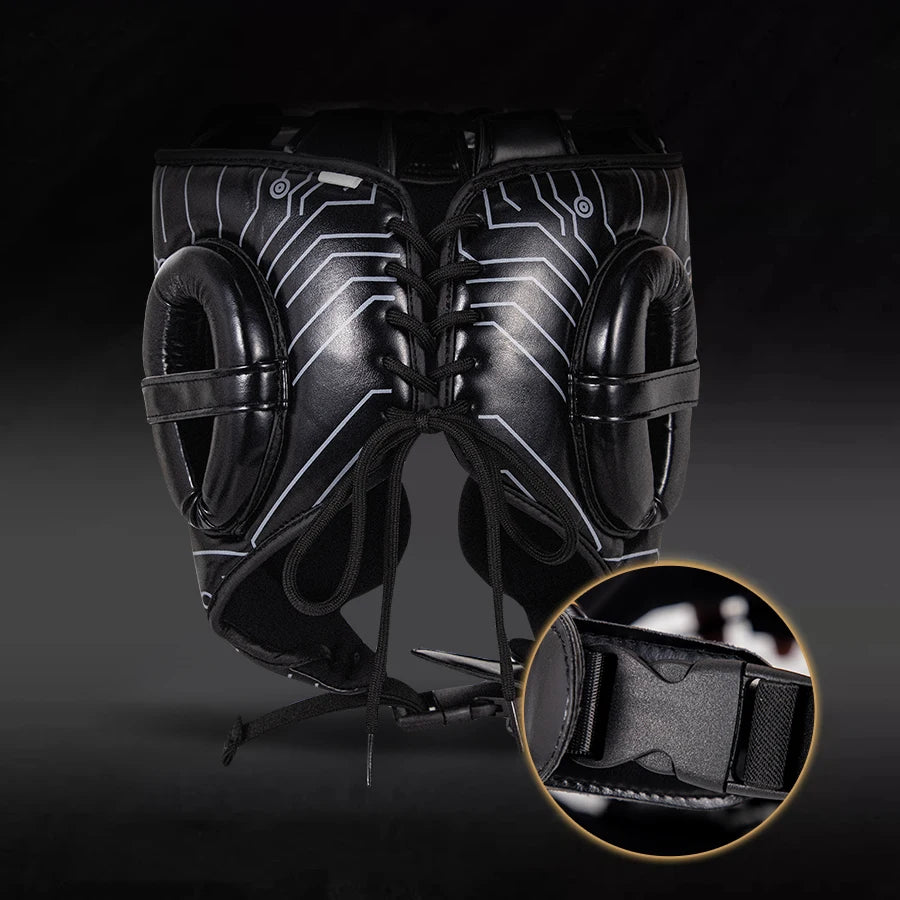 Profi Boxing Helm Erwachsene - Vollschutz Kopfschutz für Sanda - Saiyan Genetics