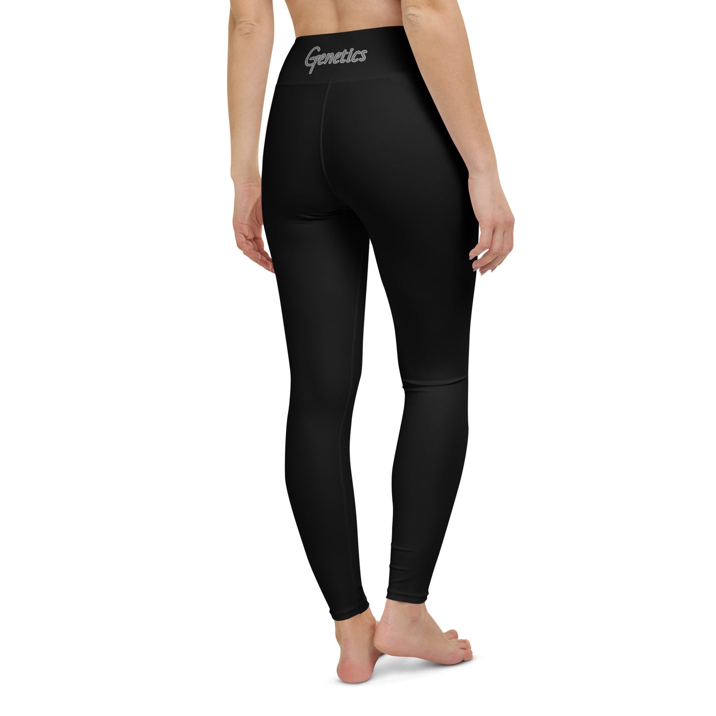 Saiyan Genetics Yoga Leggings Weiß - Rückansicht Premium Performance