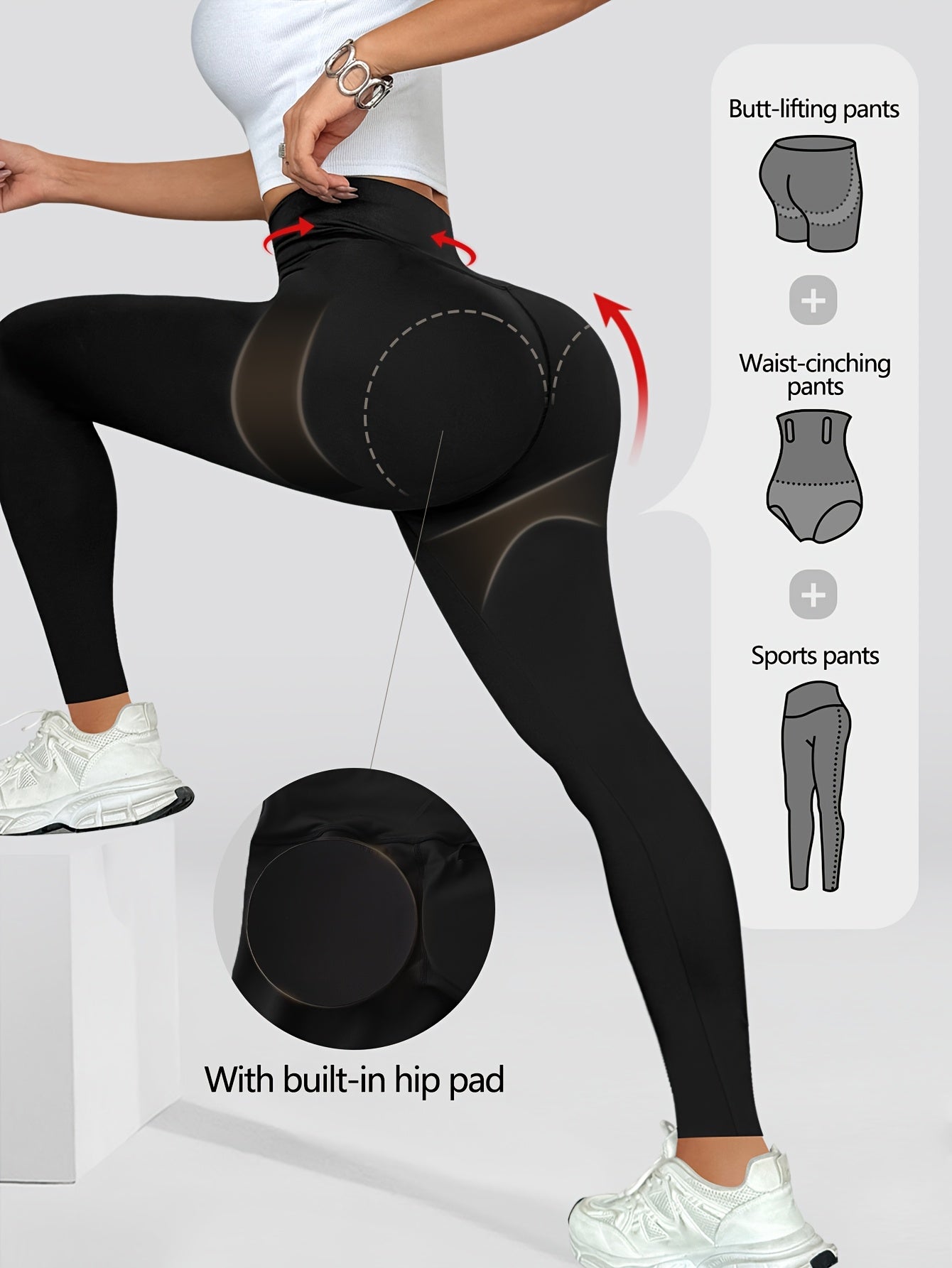 High-Waist Butt-Lifting Yoga Leggings Damen - Po Push-Up Leggings - Saiyan Genetics