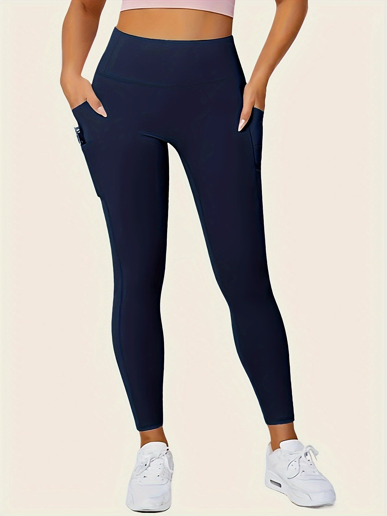 High-Waisted Shaping Leggings mit Doppeltaschen - Bauchweg Leggings - Saiyan Genetics