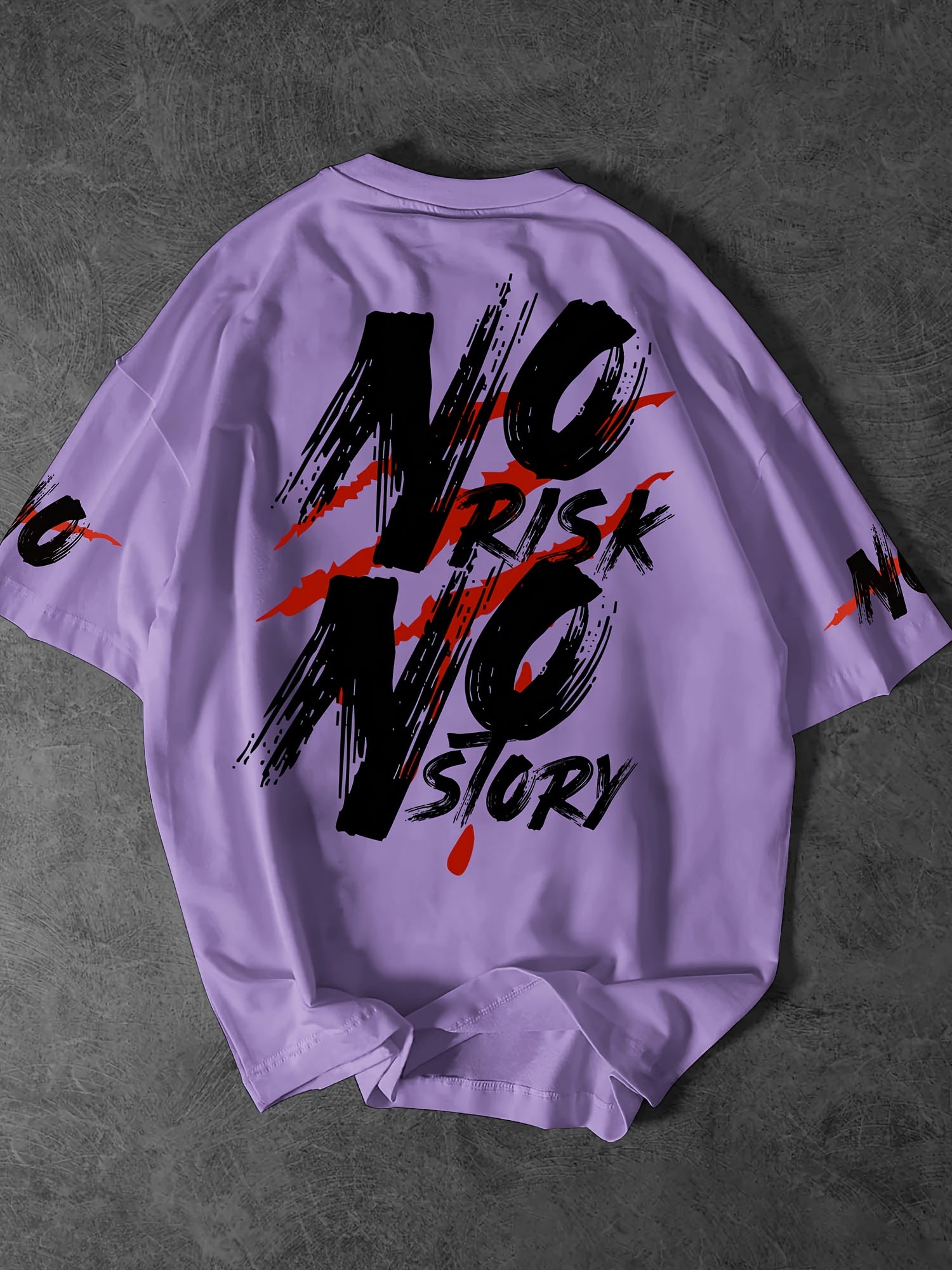NO RISK NO STORY Men's Streetwear Graphic T-Shirt - Saiyan Genetics