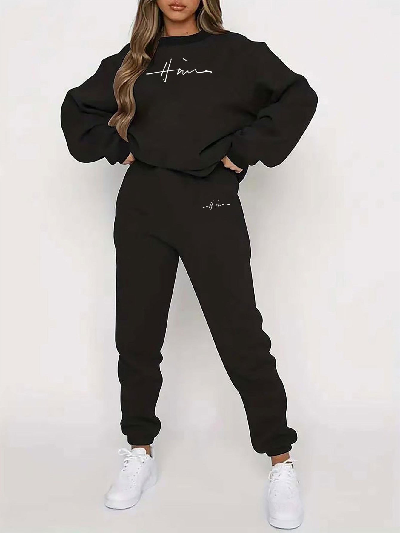 Damen Fleece Sweatshirt & Joggers Set - Cozy Winter Outfit - Saiyan Genetics