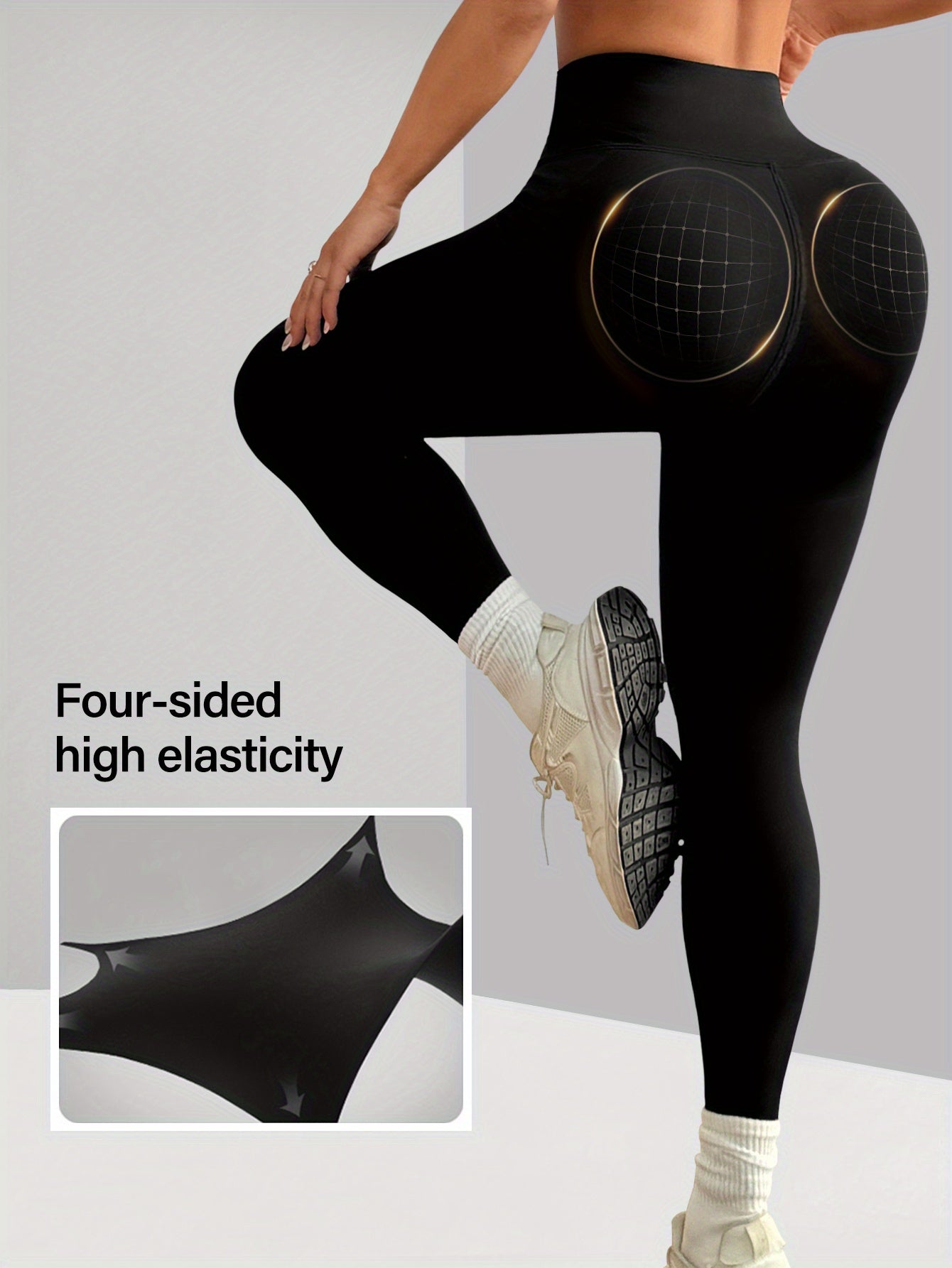 High-Waist Butt-Lifting Yoga Leggings Damen - Po Push-Up Leggings - Saiyan Genetics