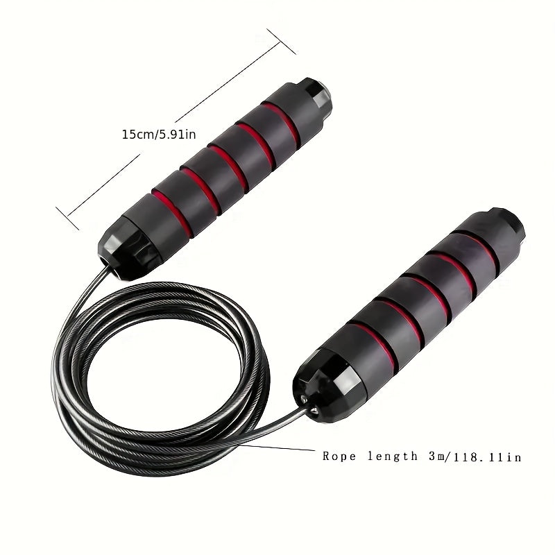 Gewichtetes Speed Springseil mit Memory Form Griff - Cardio Training - Saiyan Genetics