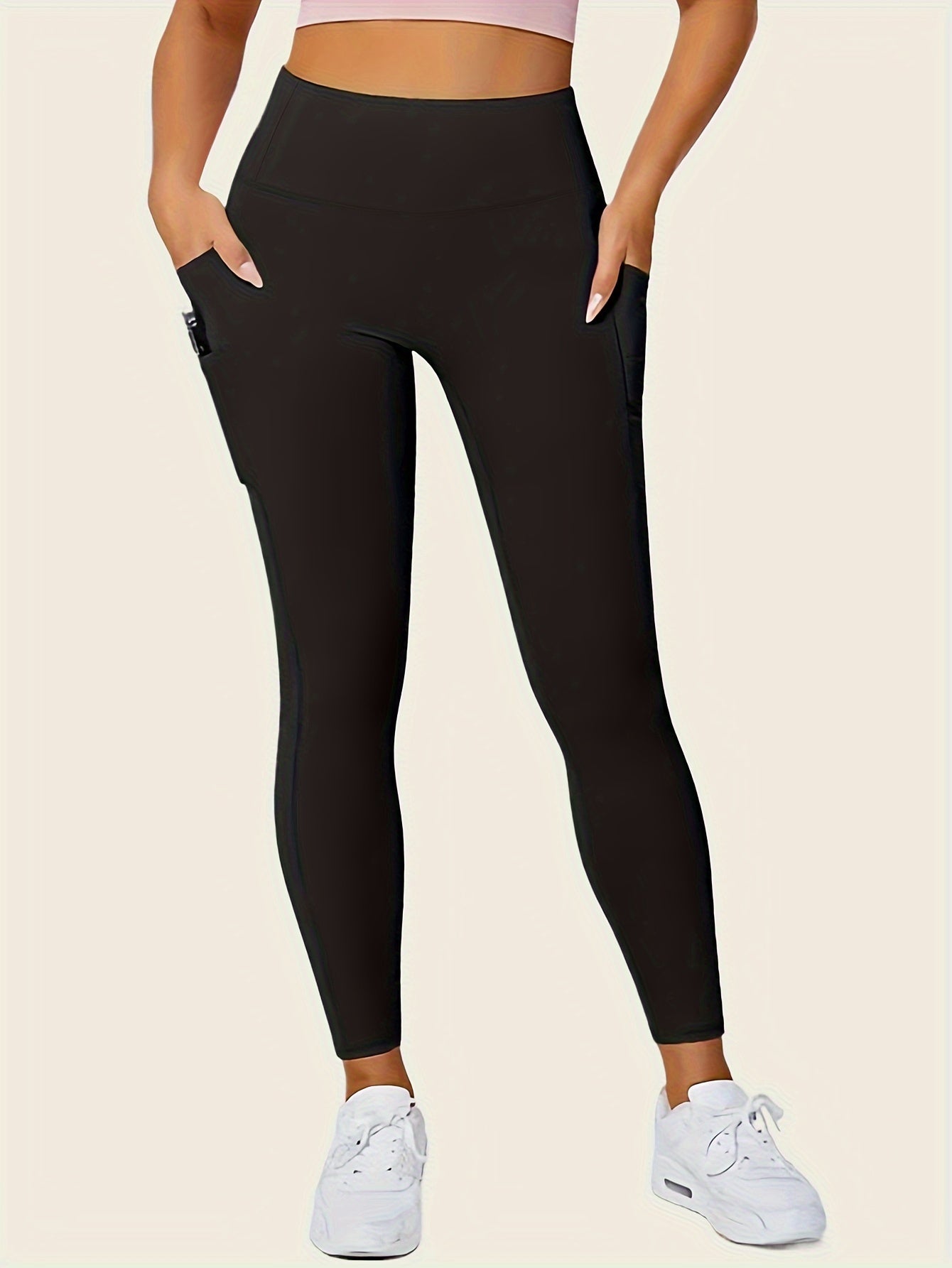 High-Waisted Shaping Leggings mit Doppeltaschen - Bauchweg Leggings - Saiyan Genetics