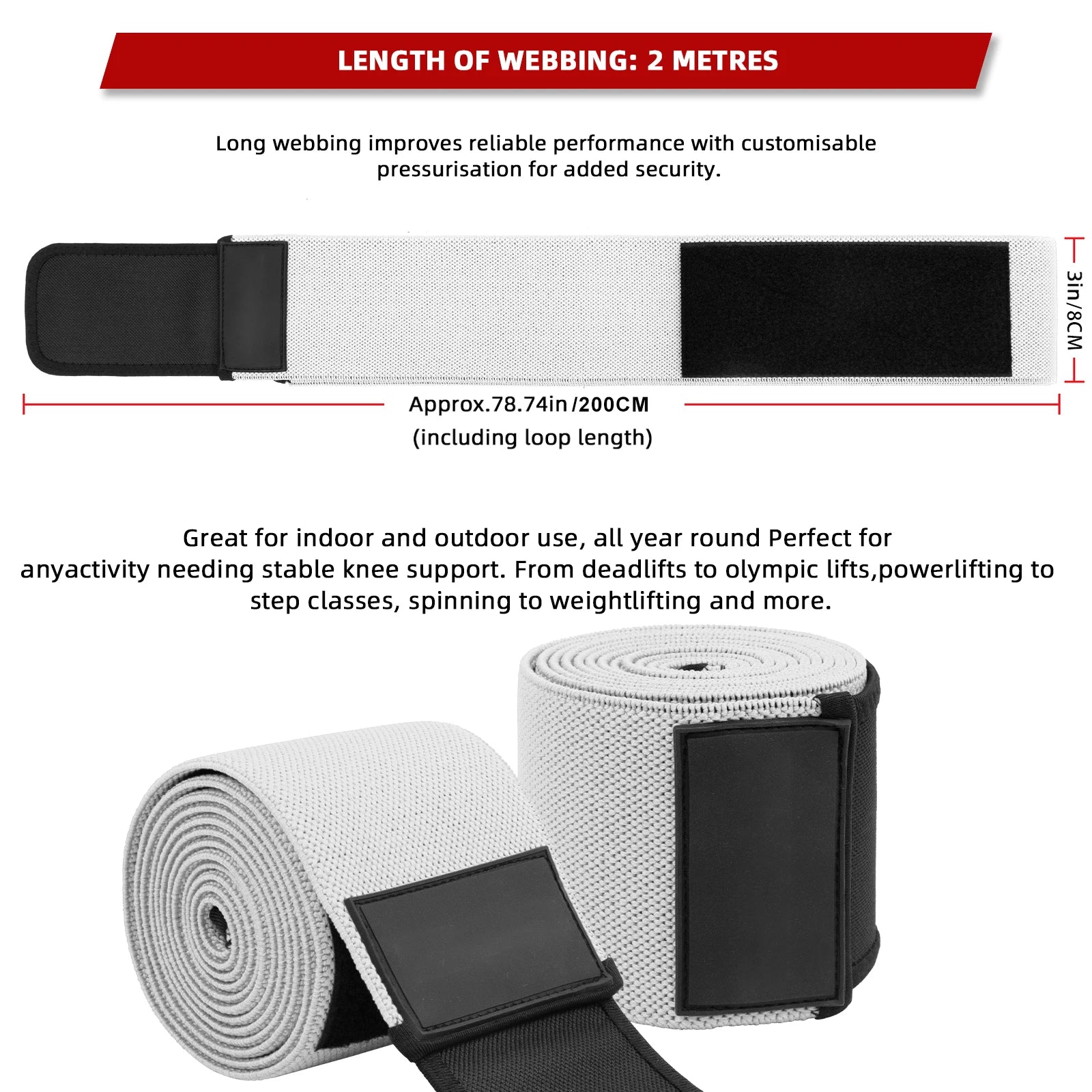 Knee Wraps Kniebandagen - Powerlifting Crossfit Knieunterstützung - Saiyan Genetics