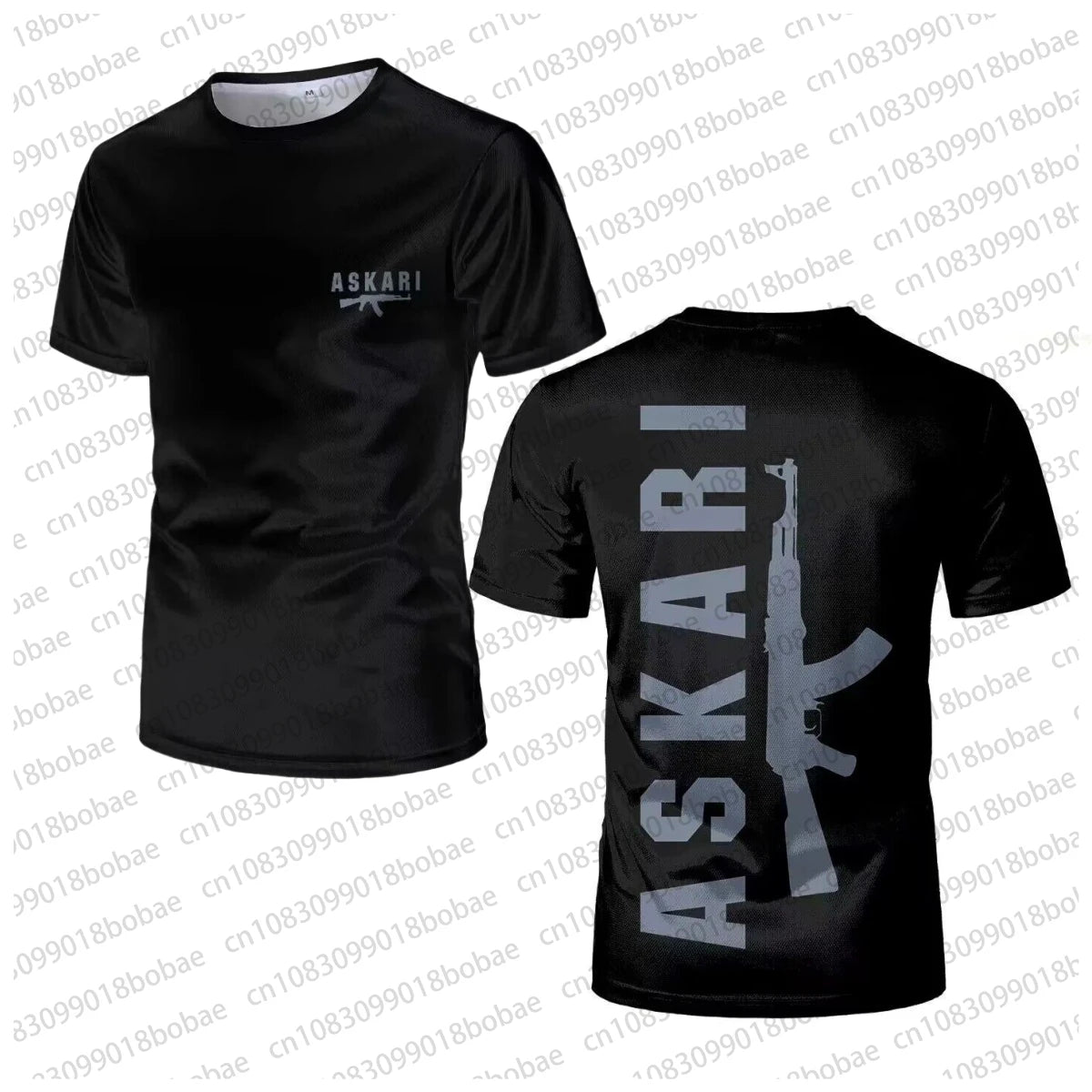 ASKARI Boxing T-Shirt Herren - 3D Design Fitness Shirt atmungsaktiv - Saiyan Genetics