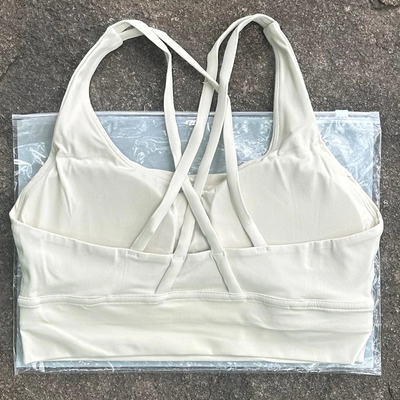 Cross Back Sports BH Damen - Fitness Yoga Athletic Workout Bra - Saiyan Genetics