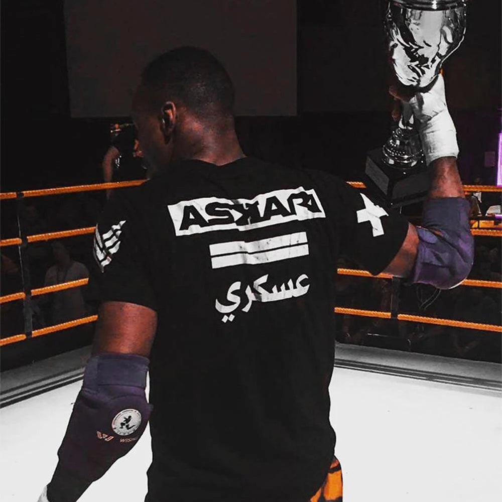 ASKARI Boxing T-Shirt Herren - Atmungsaktives Fitness Shirt - Saiyan Genetics