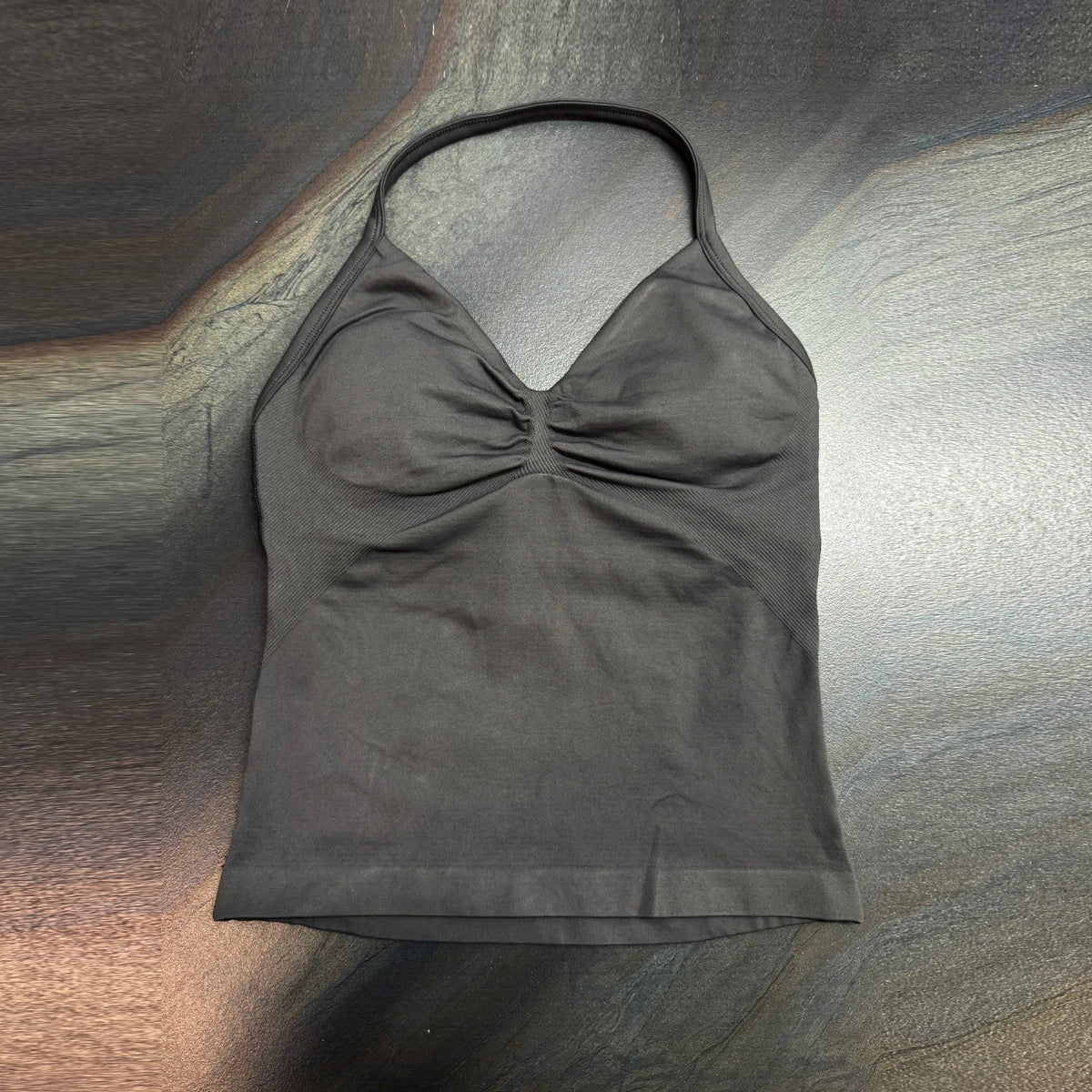 Damen Longline Strappy Top - Halterneck Yoga Fitness Shirt - Saiyan Genetics