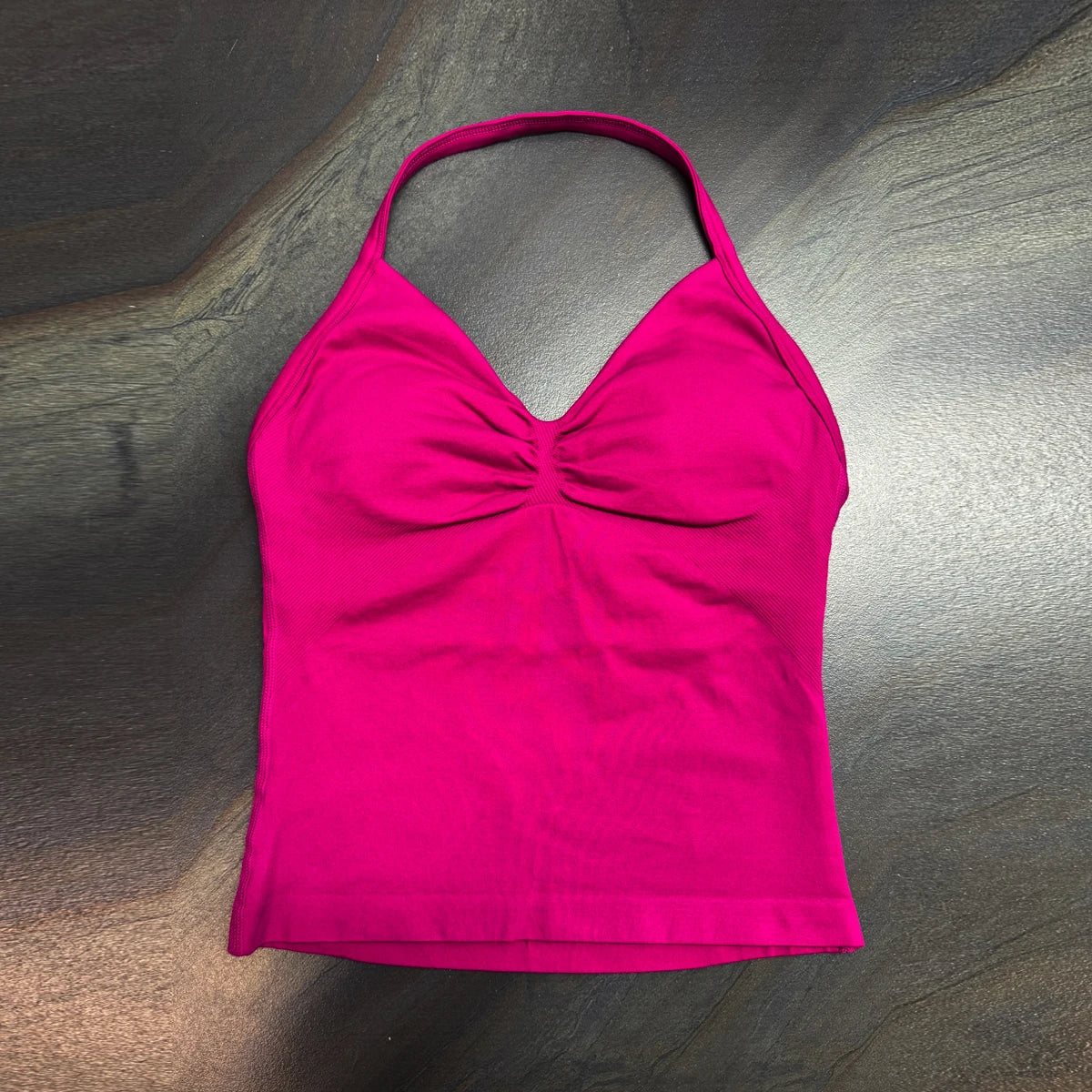 Damen Longline Strappy Top - Halterneck Yoga Fitness Shirt - Saiyan Genetics