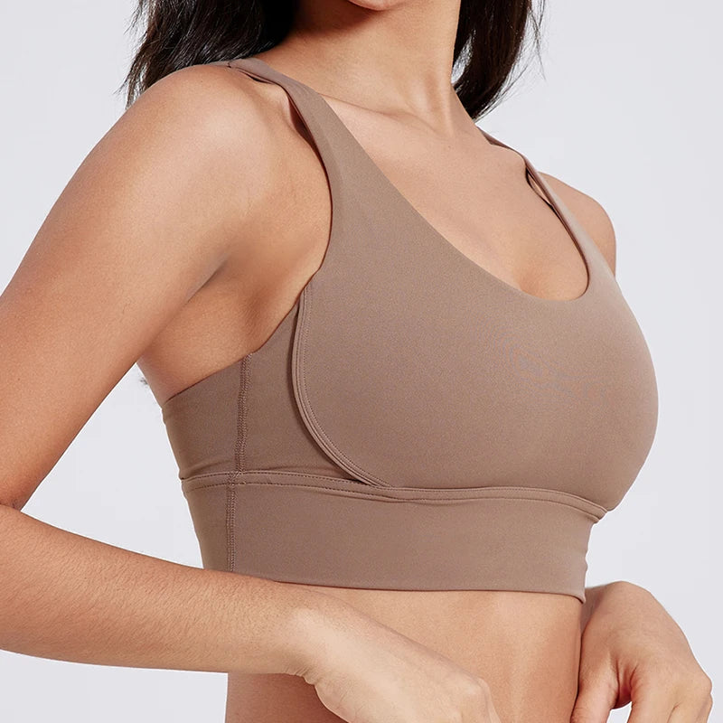Cross Back Sports BH Damen - Fitness Yoga Athletic Workout Bra - Saiyan Genetics