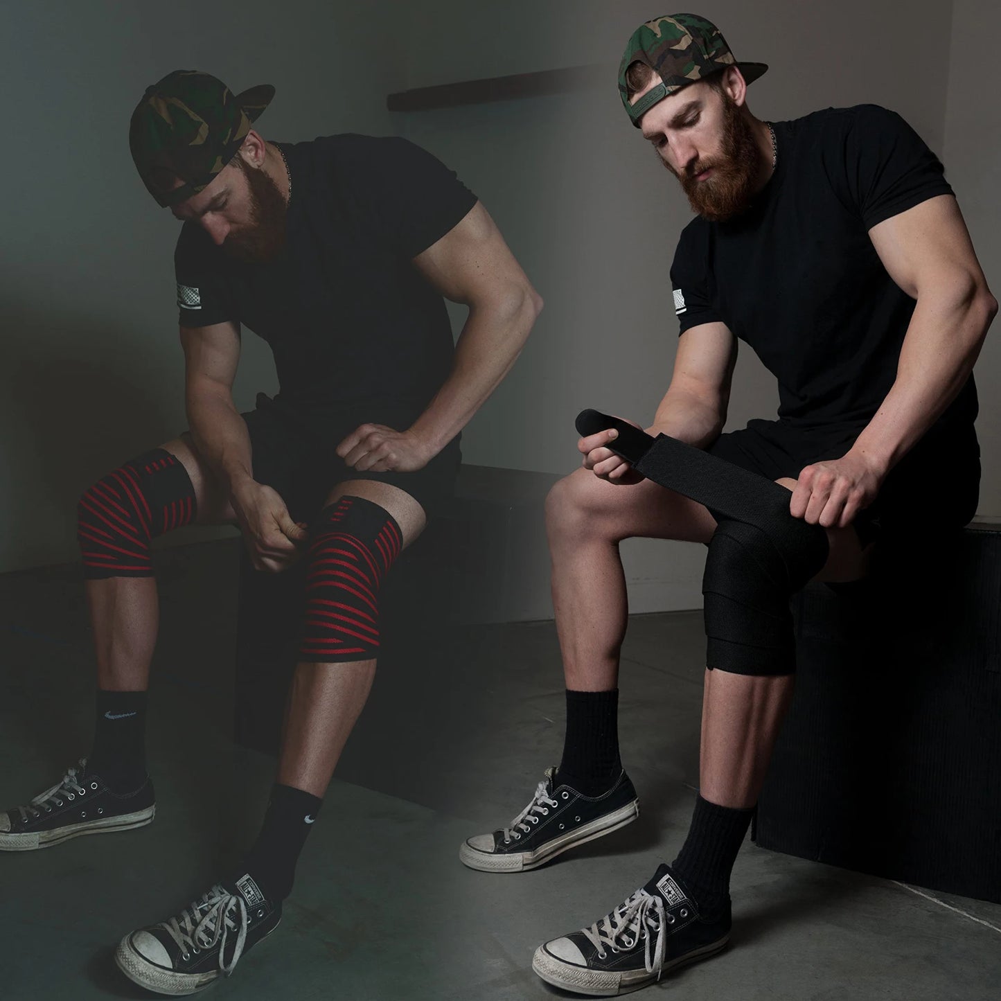 Knee Wraps Kniebandagen - Powerlifting Crossfit Knieunterstützung - Saiyan Genetics