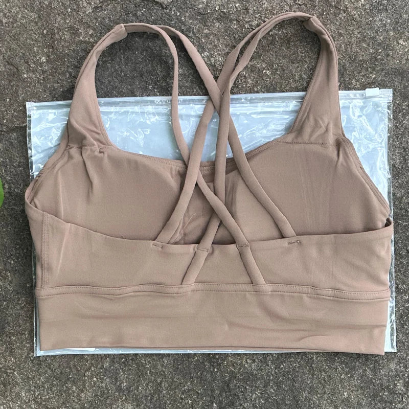 Cross Back Sports BH Damen - Fitness Yoga Athletic Workout Bra - Saiyan Genetics