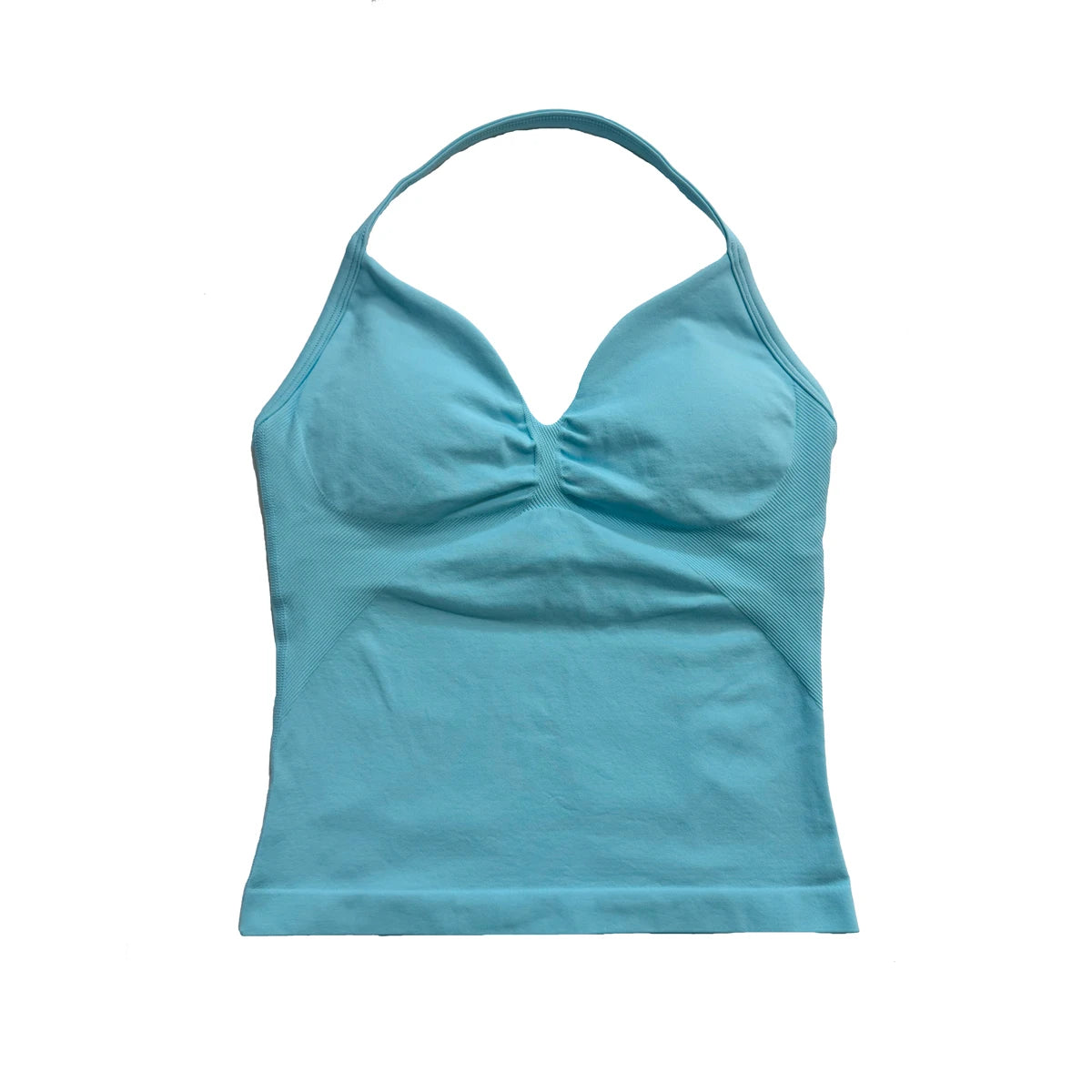 Damen Longline Strappy Top - Halterneck Yoga Fitness Shirt - Saiyan Genetics