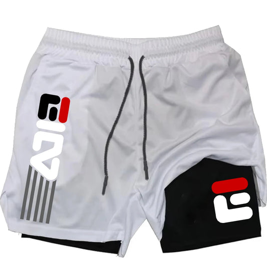 Herren Gym Shorts Double-Deck - 2-in-1 Quick Dry Training Shorts - Saiyan Genetics