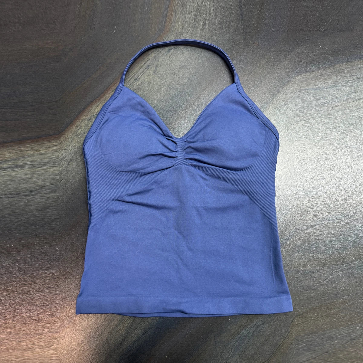 Damen Longline Strappy Top - Halterneck Yoga Fitness Shirt - Saiyan Genetics