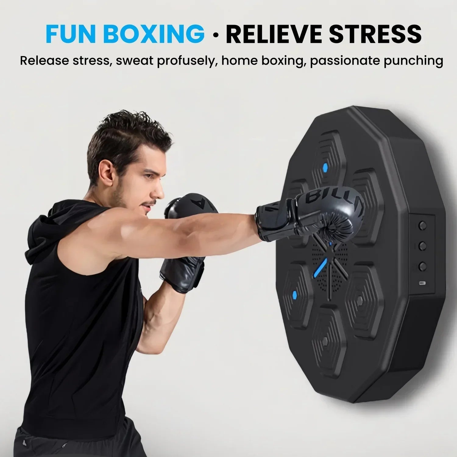 Smart Boxing Machine mit LED Lights - Wandmontage Trainingsgerät - Saiyan Genetics