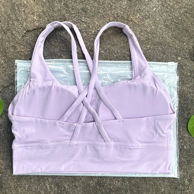 Cross Back Sports BH Damen - Fitness Yoga Athletic Workout Bra - Saiyan Genetics