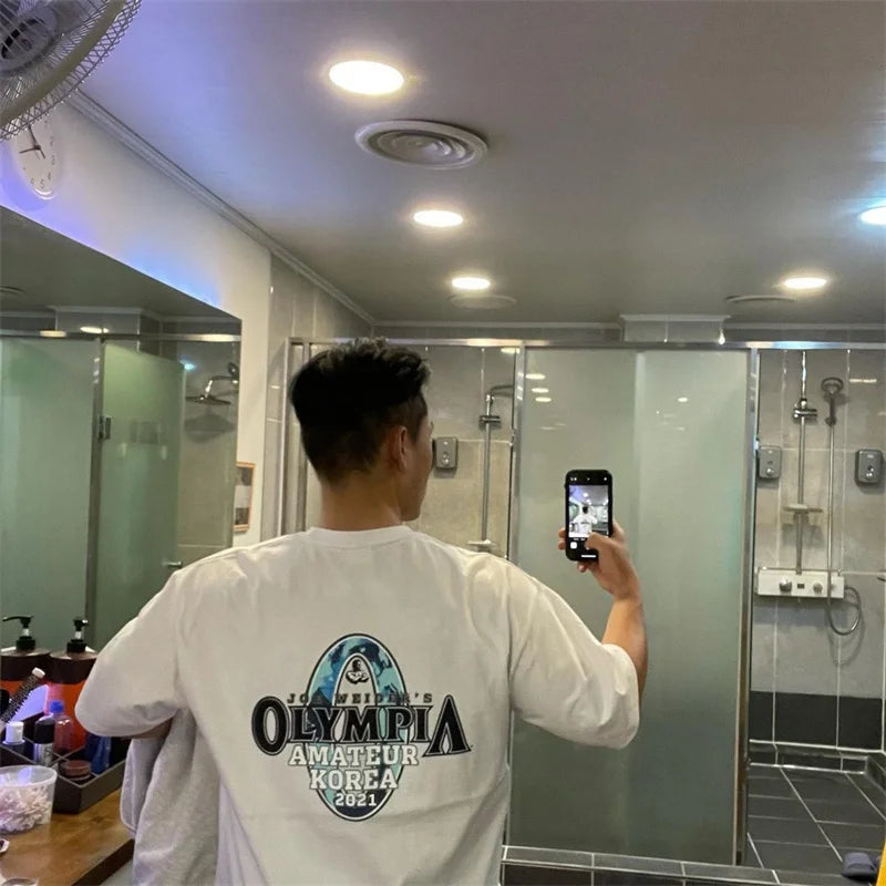 Korean Style Gym T-Shirt Herren - Fashion Fitness Tee - Saiyan Genetics