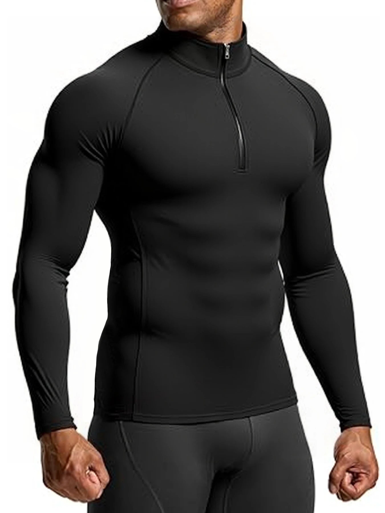 Herren Sportswear Fitness Top - Quick-Dry Langarm Gym Shirt - Saiyan Genetics
