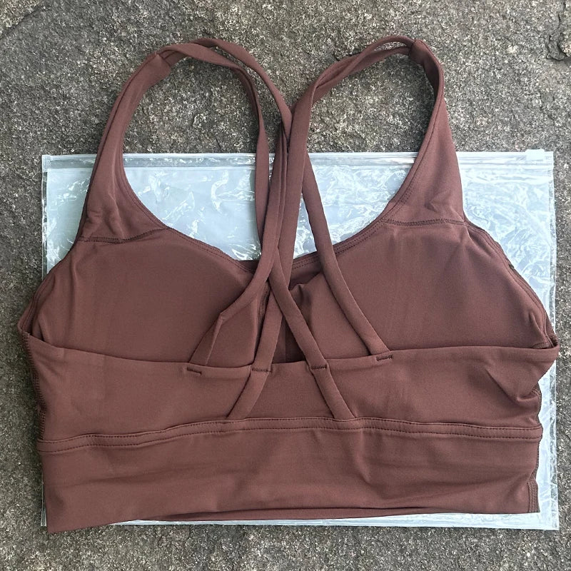 Cross Back Sports BH Damen - Fitness Yoga Athletic Workout Bra - Saiyan Genetics