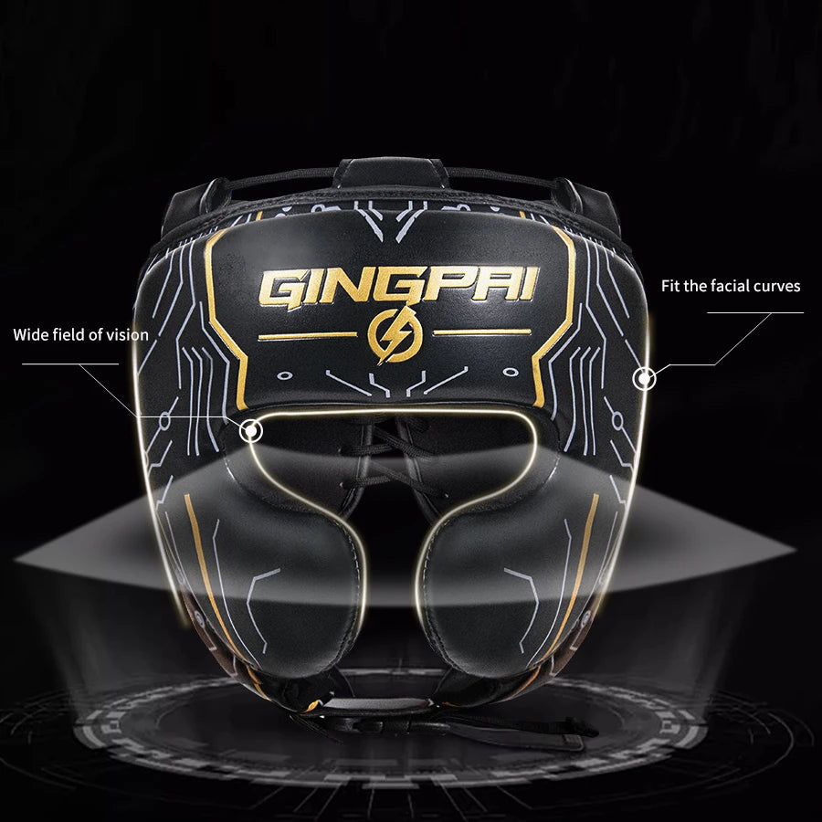 Profi Boxing Helm Erwachsene - Vollschutz Kopfschutz für Sanda - Saiyan Genetics