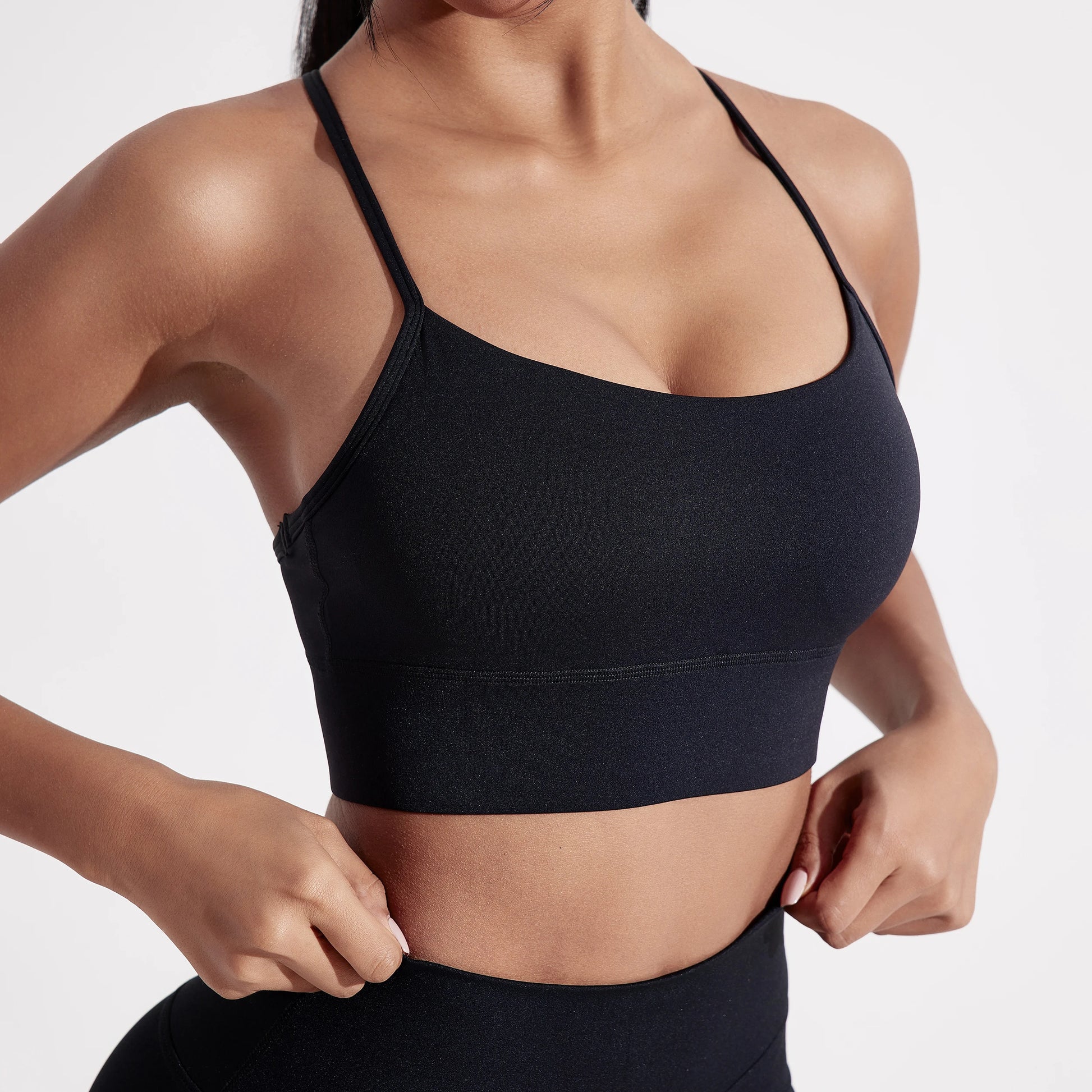 Damen Gym Yoga Underwear Y-Shape - High Strength Sport BH mit Chest Pad - Saiyan Genetics