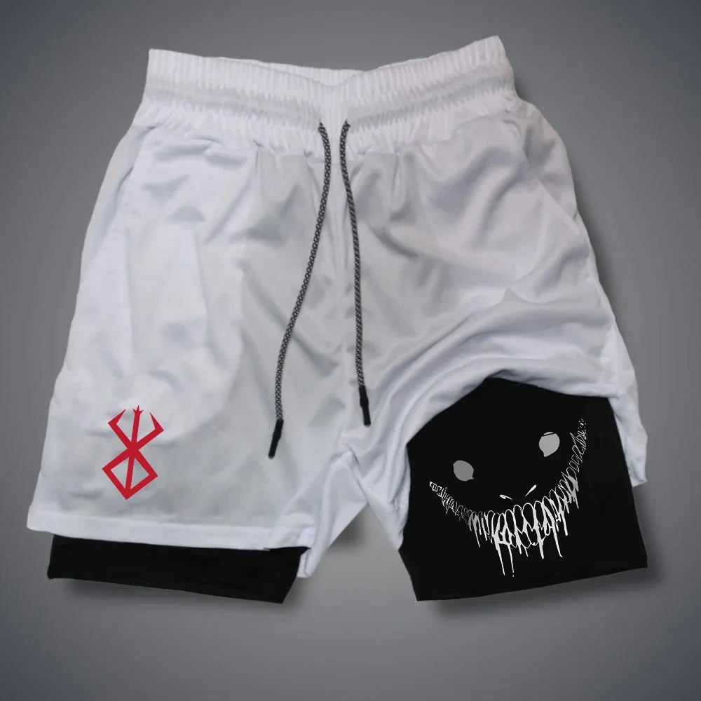 Herren Running Shorts 2-in-1 - Fitness Gym Training Shorts - Saiyan Genetics