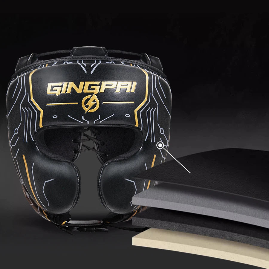 Profi Boxing Helm Erwachsene - Vollschutz Kopfschutz für Sanda - Saiyan Genetics