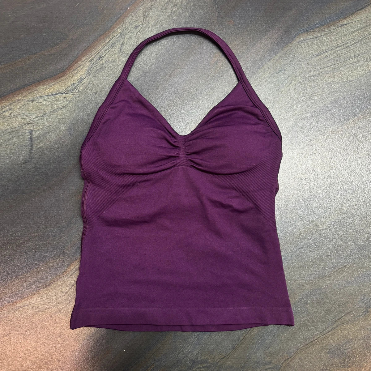 Damen Longline Strappy Top - Halterneck Yoga Fitness Shirt - Saiyan Genetics