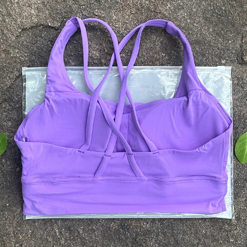 Cross Back Sports BH Damen - Fitness Yoga Athletic Workout Bra - Saiyan Genetics