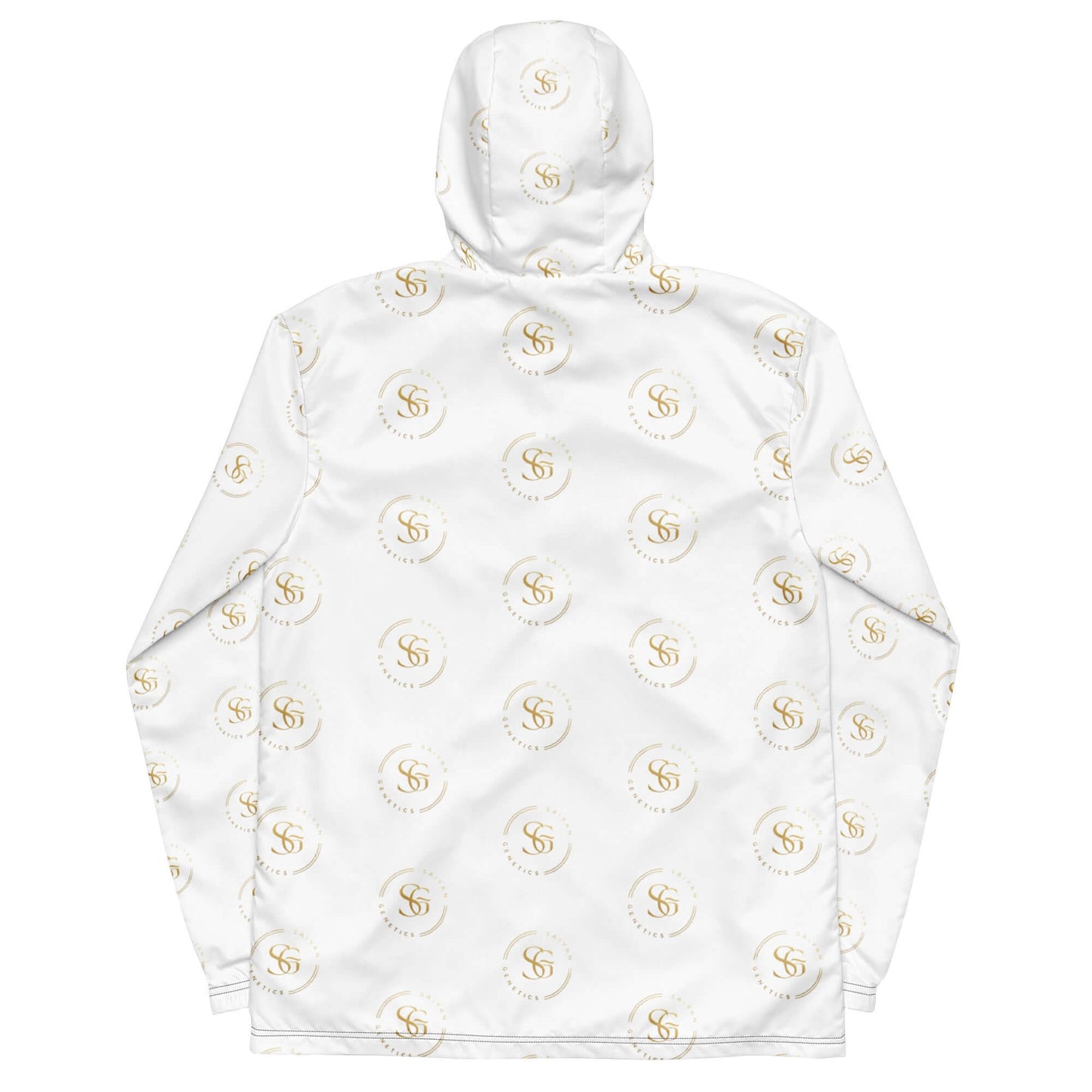 Herren Windbreaker Schwarz - Rückseite Detail - Saiyan Genetics