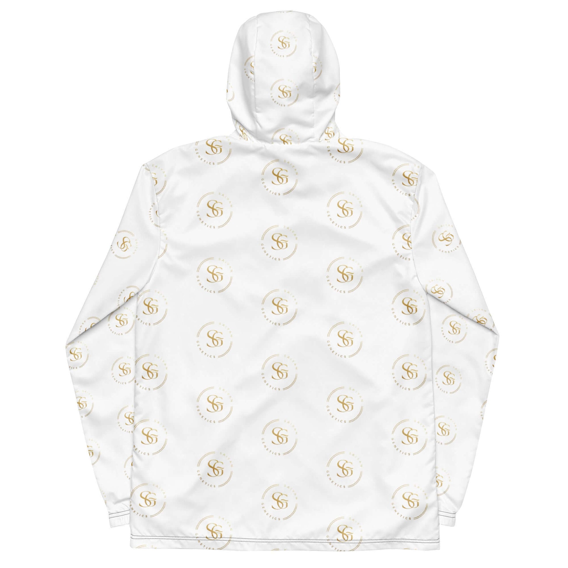 Herren Windbreaker Schwarz - Rückseite Detail - Saiyan Genetics