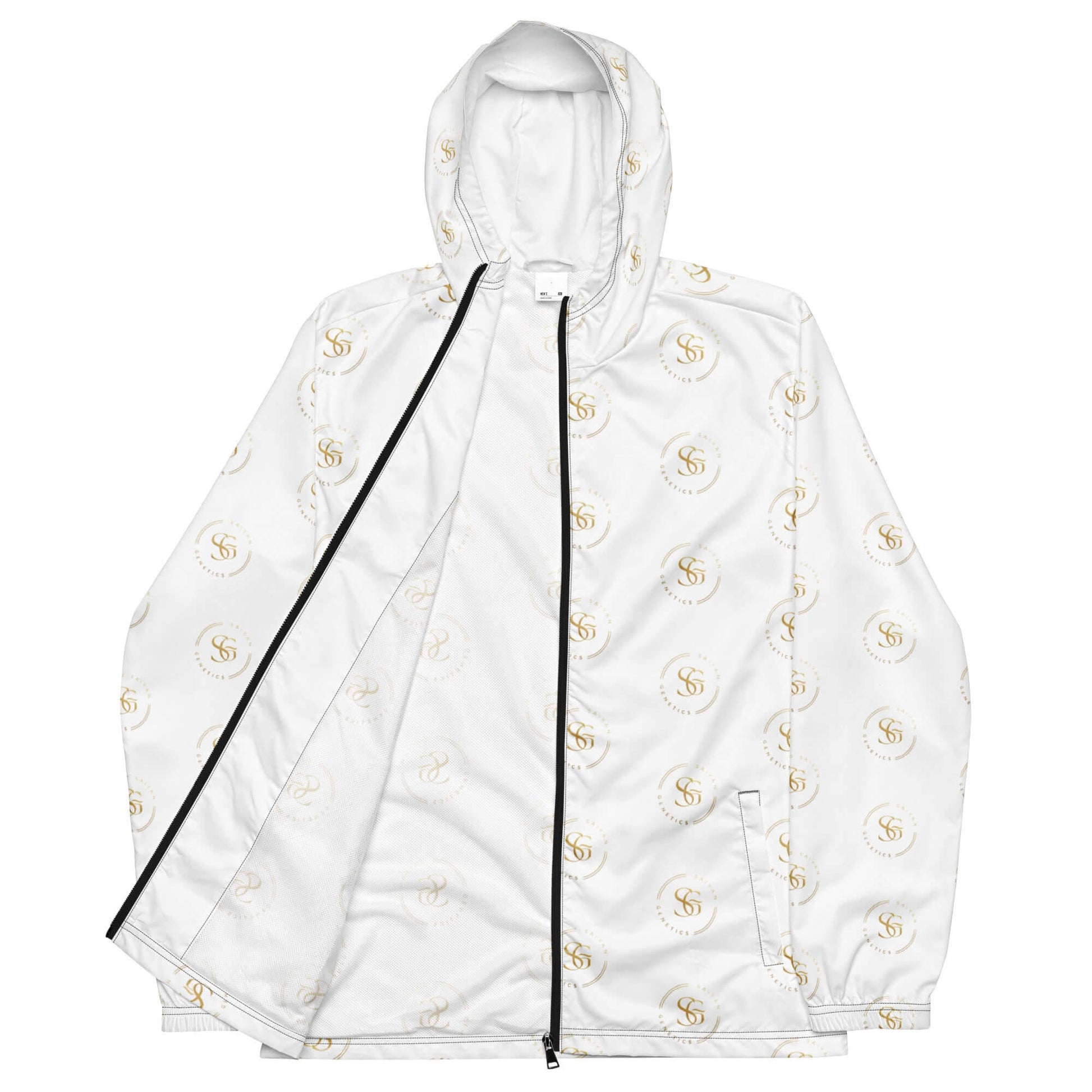 Premium Windbreaker Schwarz Herren - Frontansicht - Saiyan Genetics