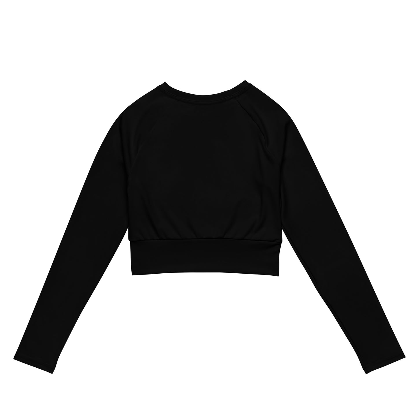 Saiyan Genetics Long Sleeve Crop Top Weiß - Rückenansicht - Recycled Material