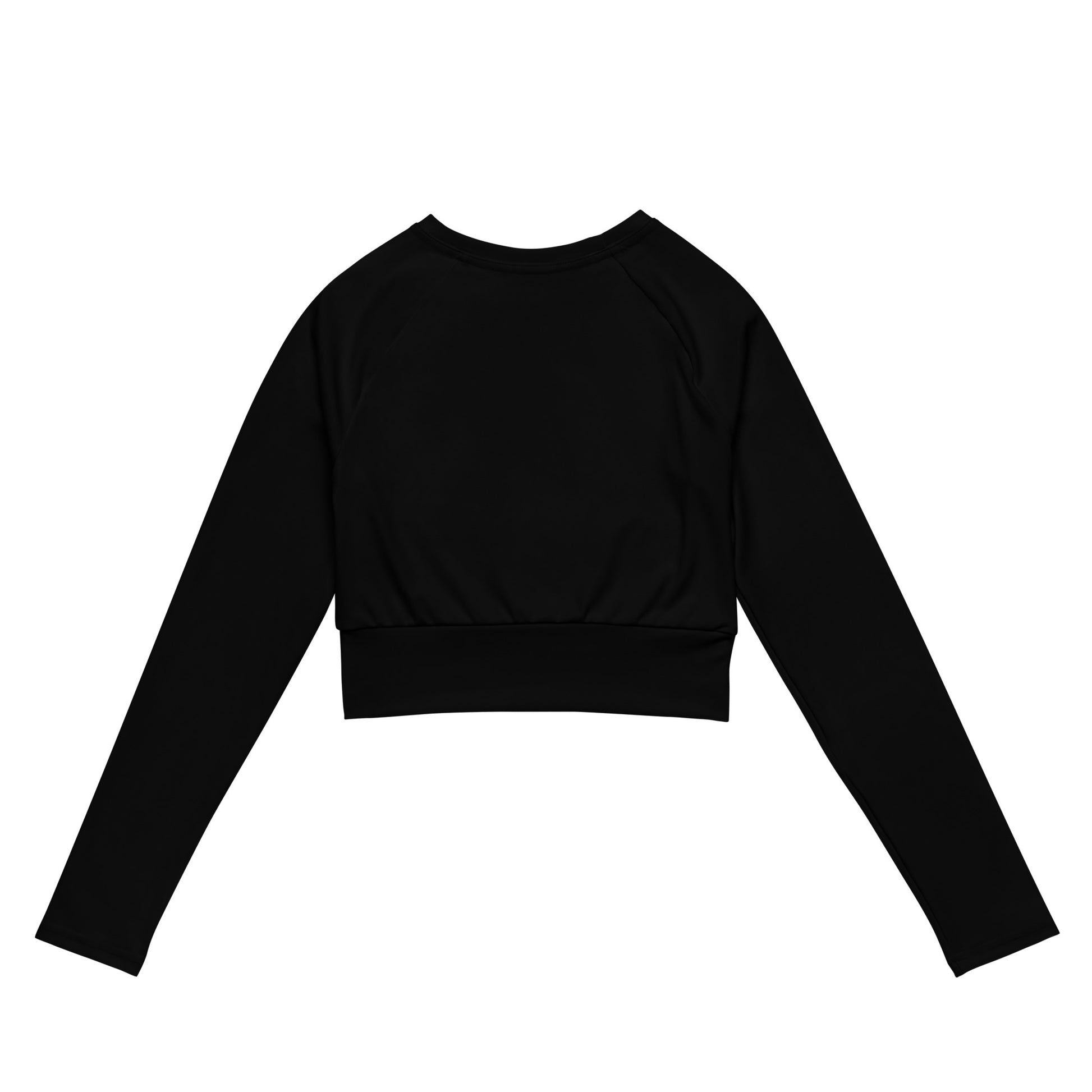 Saiyan Genetics Long Sleeve Crop Top Weiß - Rückenansicht - Recycled Material