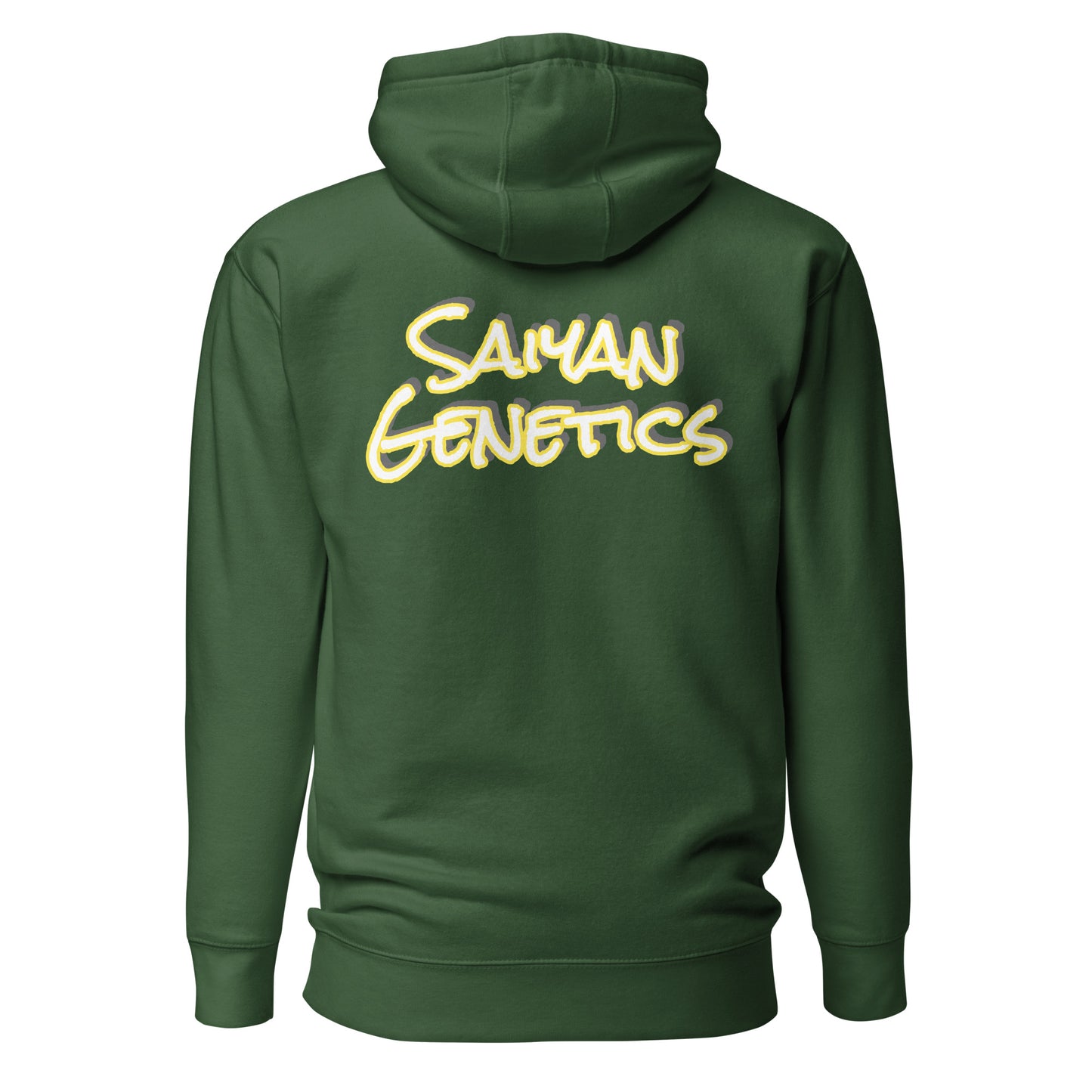Baumwolle Hoodie Herren Cotton Blend - Rückansicht - Saiyan Genetics
