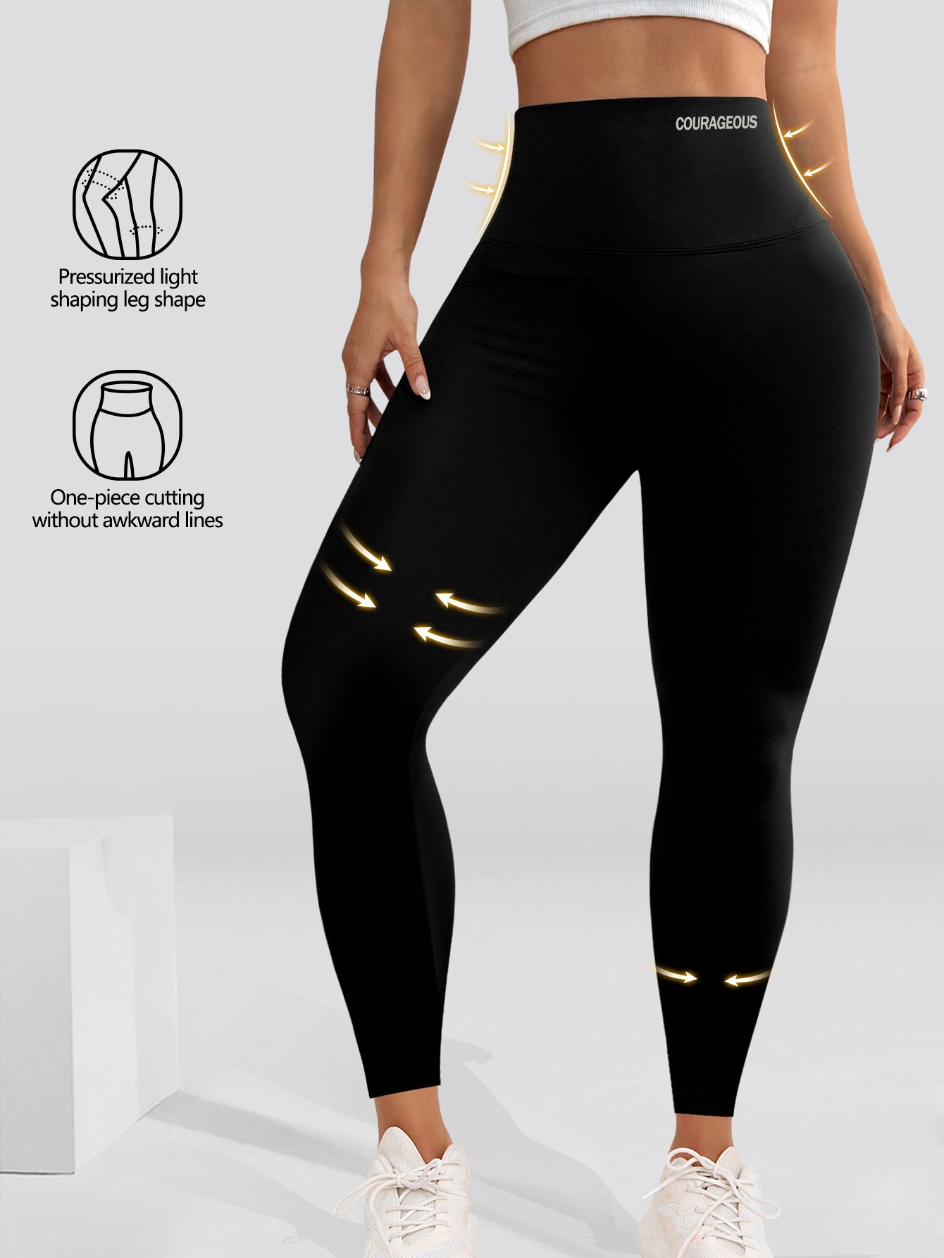 High-Waist Butt-Lifting Yoga Leggings Damen - Po Push-Up Leggings - Saiyan Genetics