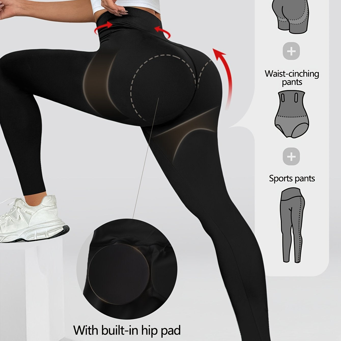 High-Waist Butt-Lifting Yoga Leggings Damen - Po Push-Up Leggings - Saiyan Genetics