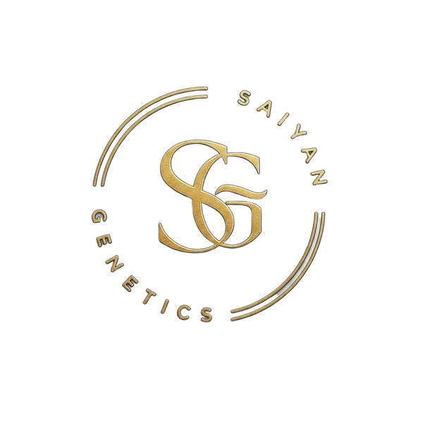 "Saiyan Genetics Logo - Premium Fitness und Kampfsport Marke"