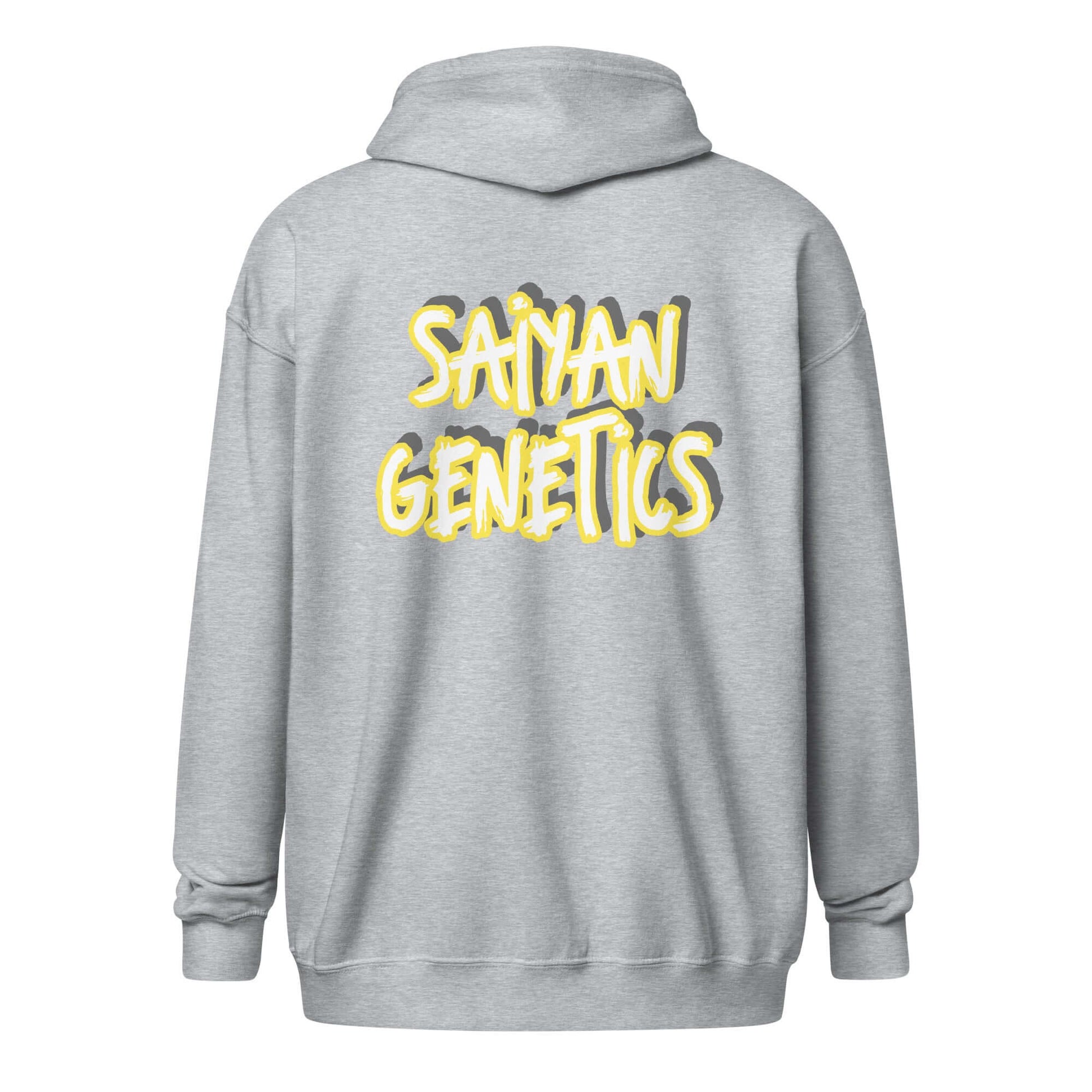 Zip Hoodie Heavy Blend Sport Grey - Rückansicht - Saiyan Genetics